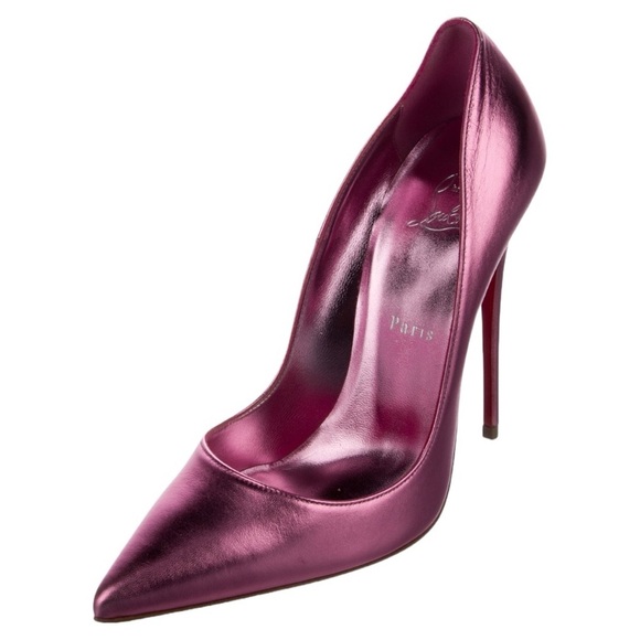 Christian Louboutin | Metallic Pink So Kate 120 Heels - Size IT 39 - Picture 15 of 16